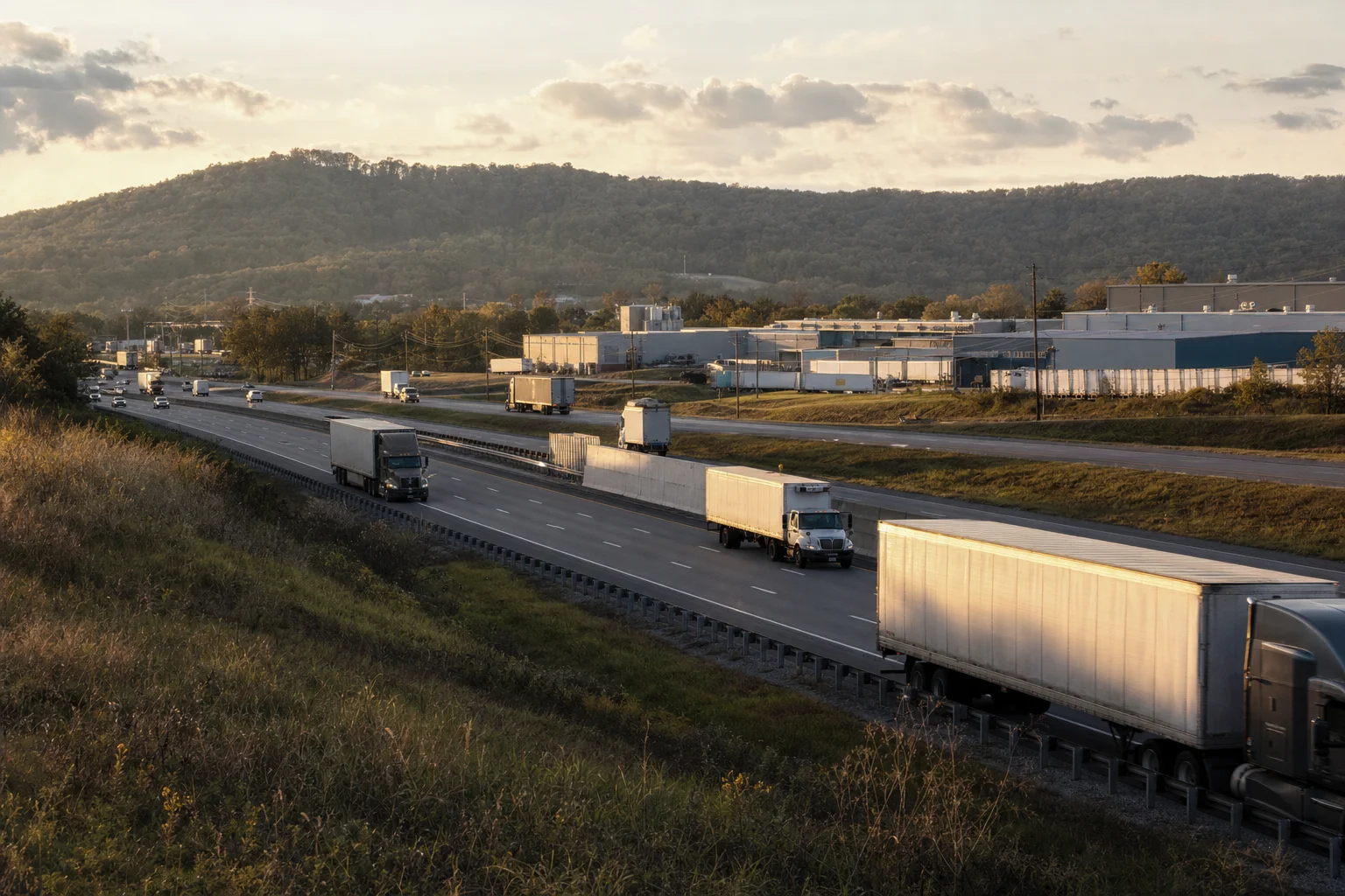 Editorial image: Franklin, Tennessee — commercial truck corridor