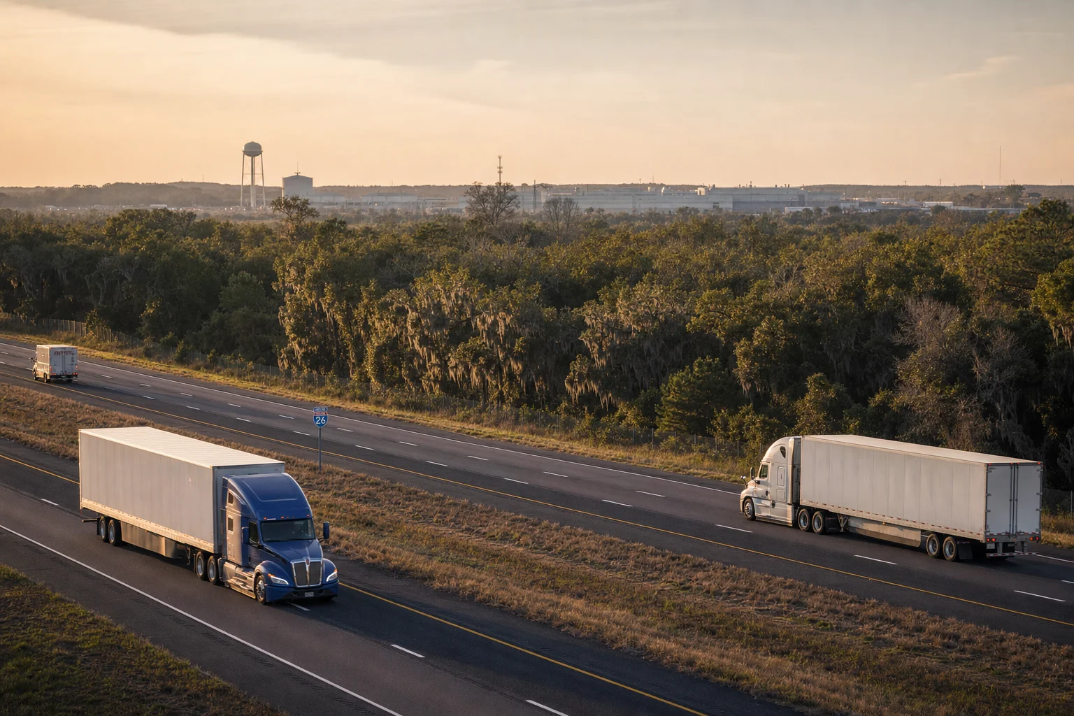 South Carolina commercial trucking corridor — illustrative