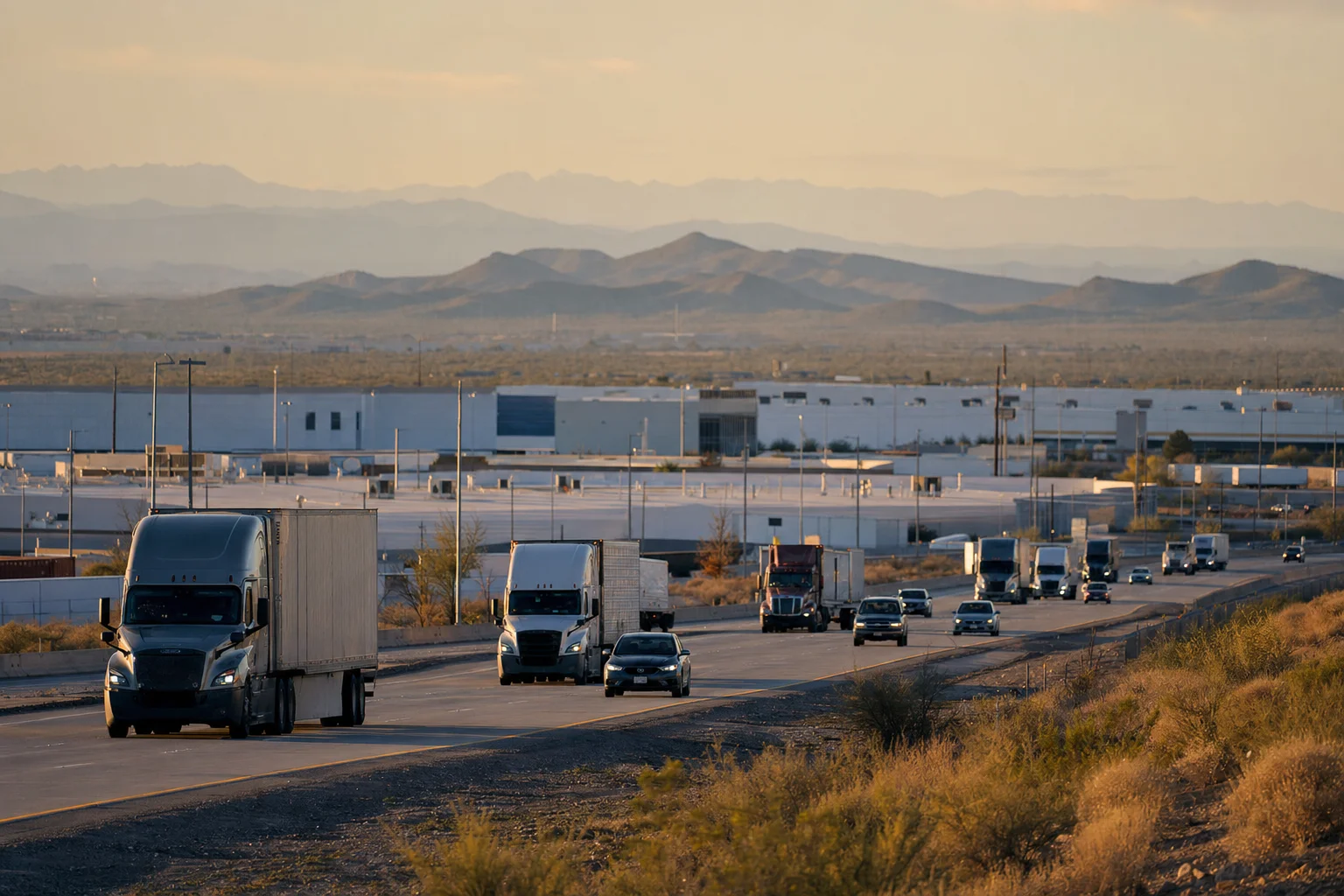 Editorial image: Peoria, Arizona — commercial truck corridor