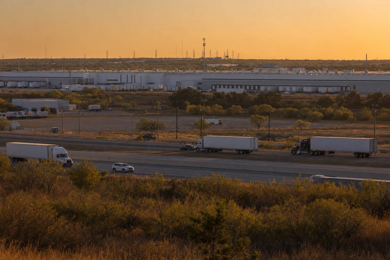 Editorial image: Round Rock, Texas — commercial truck corridor