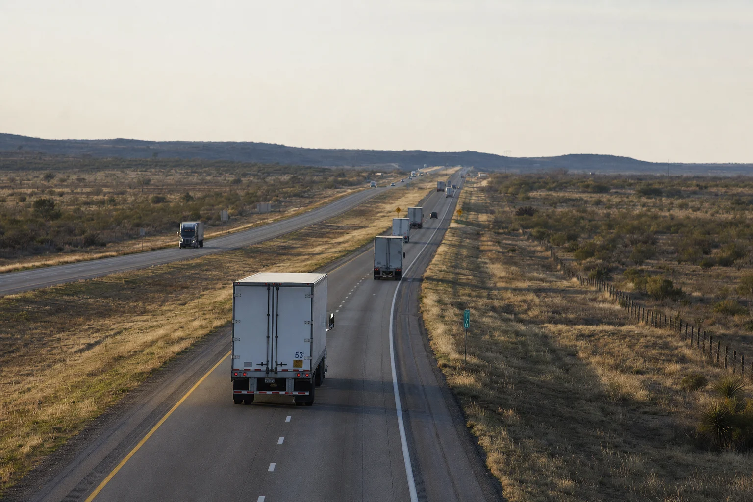 Editorial image: San Antonio, Texas — commercial truck corridor