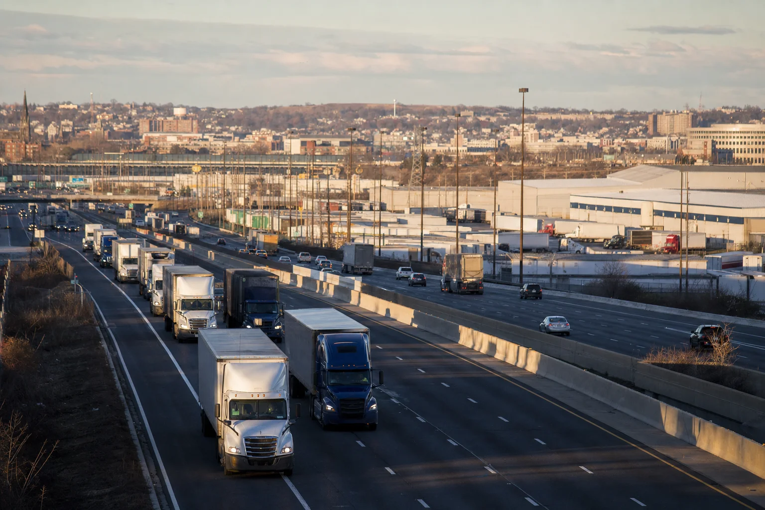 District of Columbia commercial trucking corridor — illustrative