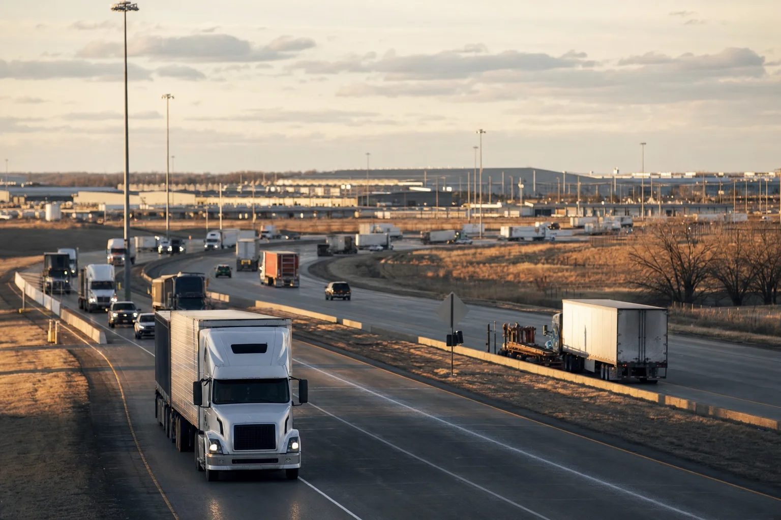 Editorial image: Wichita, Kansas — commercial truck corridor